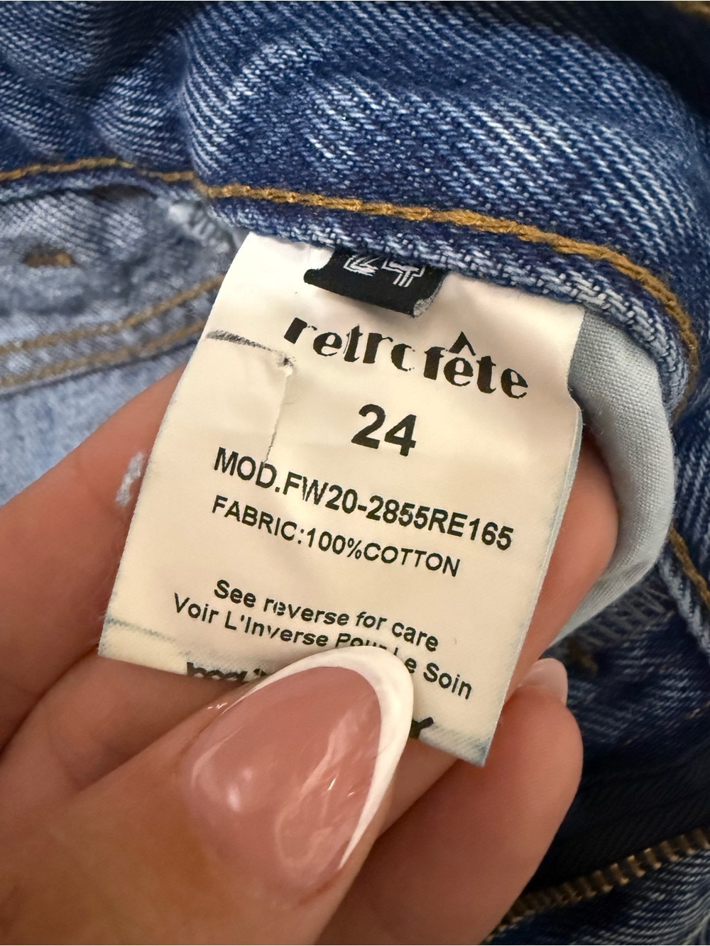 RETROFĂTE NEW Distressed Designer Vintage Denim Set Jean Jacket and Pants - Picture 10 of 15